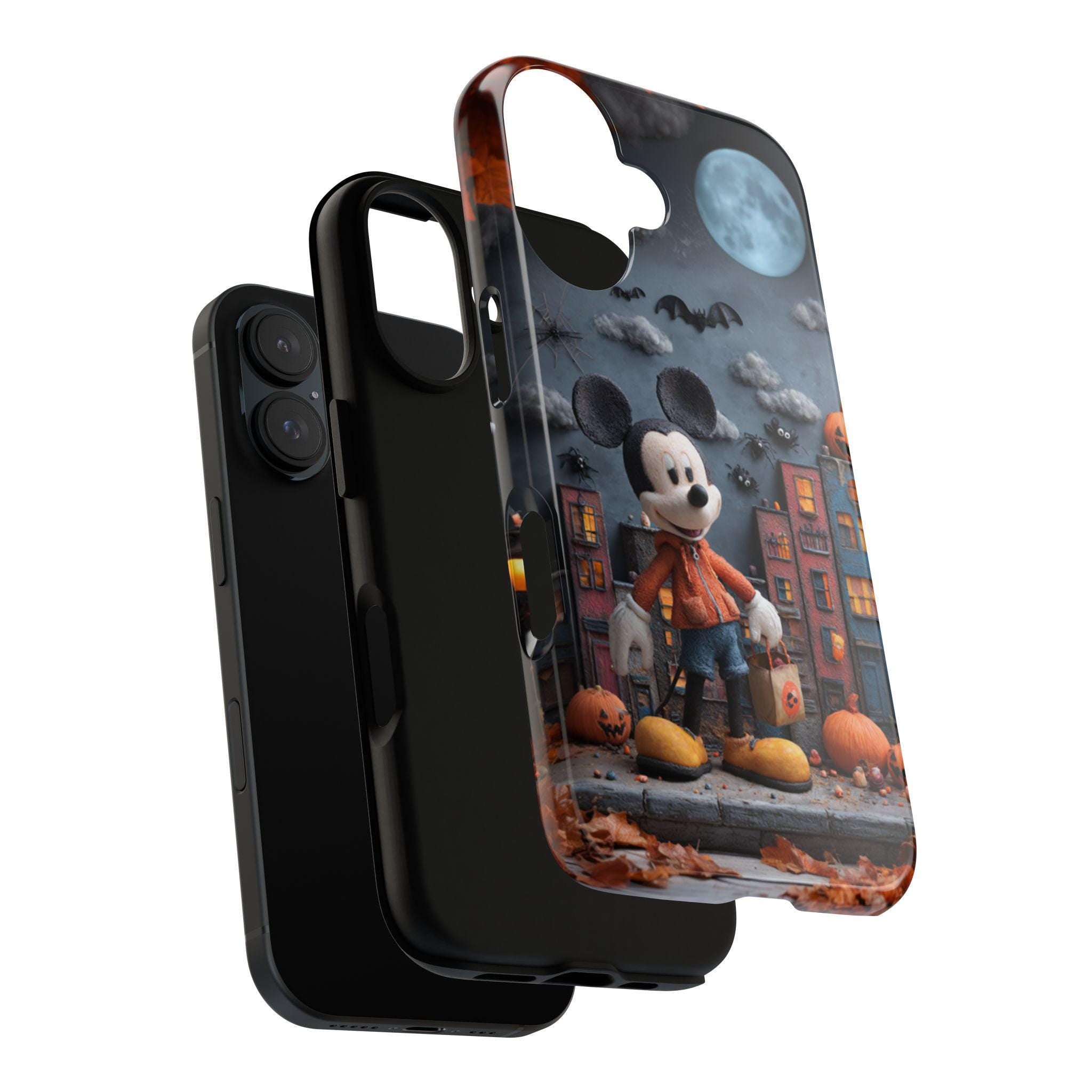 Mickey Mouse Halloween Phone Case, Trick or Treat Candy Design, Spooky Disney Cover for iPhone 17 16 Tough or Magsafe, Samsung, 442.59