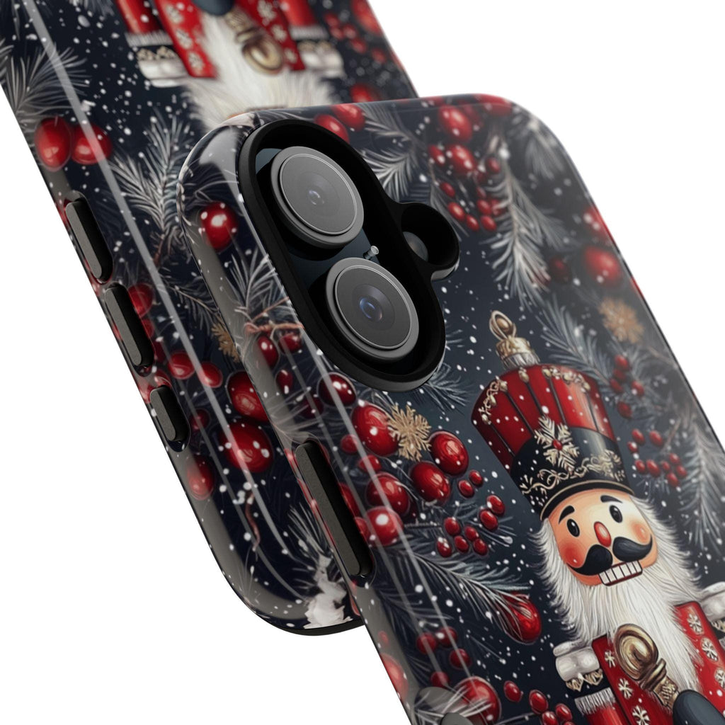 Holiday Nutcracker Christmas & Xmas Ornaments Phone Case, Festive Case for Nutcracker Lovers iPhone 16 15 14 13, Samsung S24, 431.13