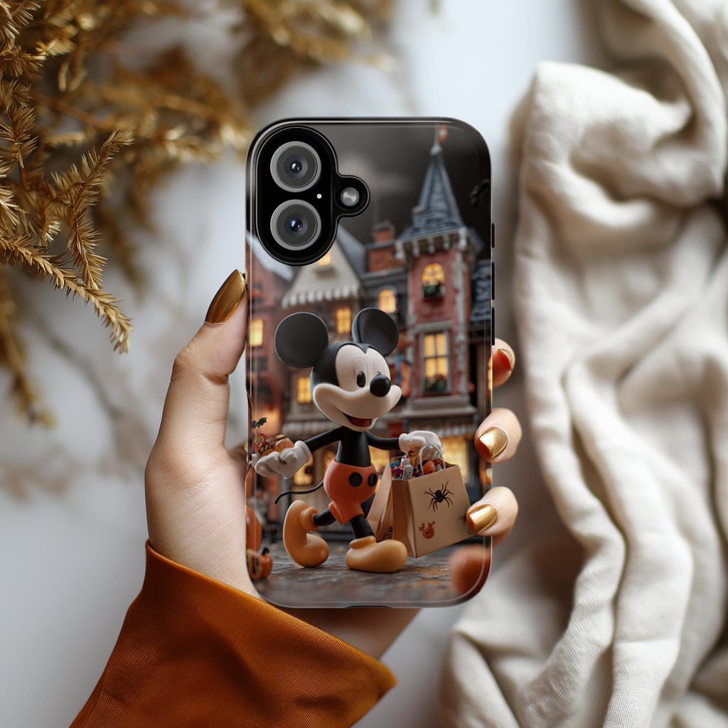Mickey Mouse Halloween Phone Case | Trick or Treat Candy Design, Cute Spooky Disney Cover for iPhone 17 16 Tough or Magsafe, Samsung, 442.58