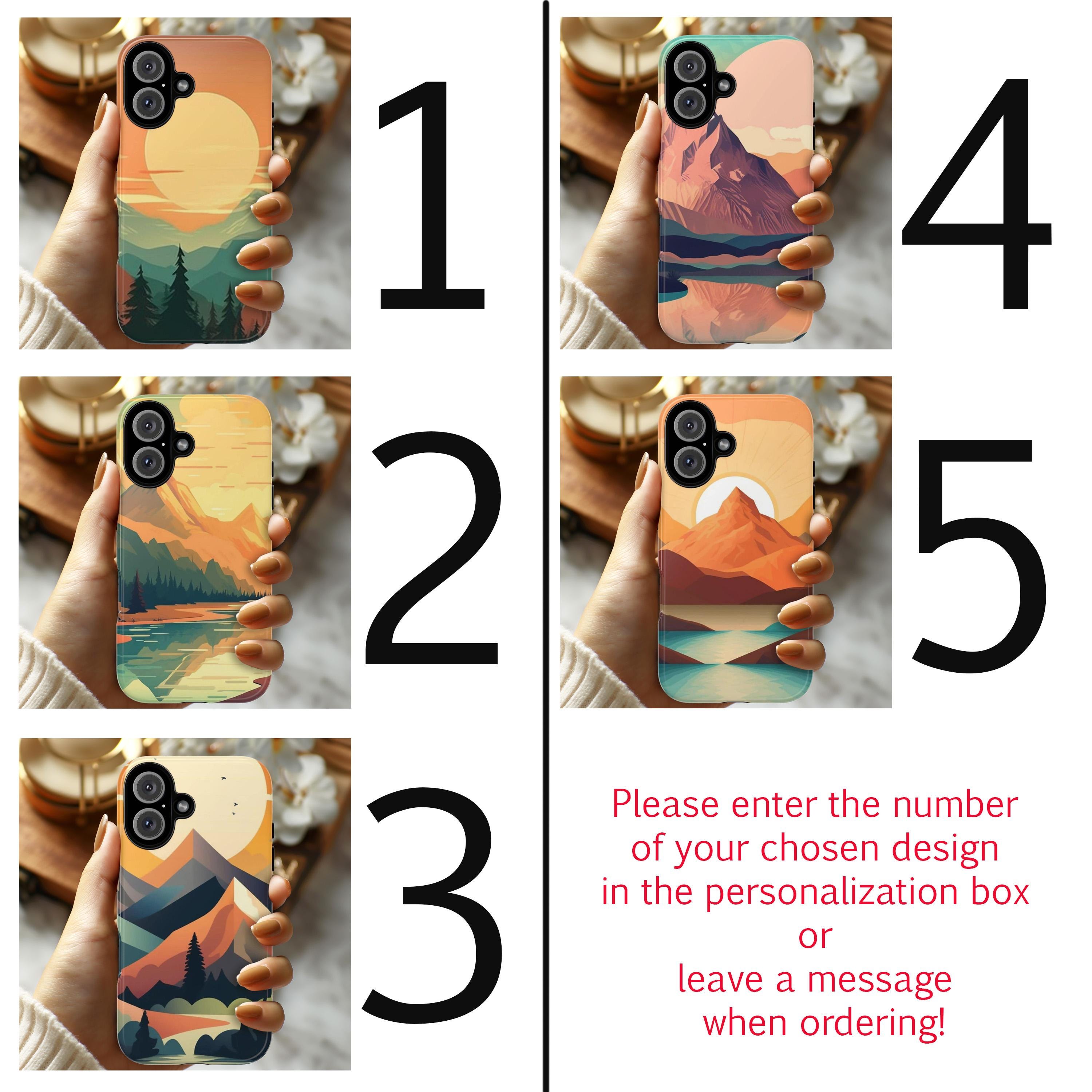 Abstract Mountain Nature Phone Case, Artistic and Stylish Protective Cover Inspired by Nature's Beauty for a Unique Look, iPhone, JAY0001