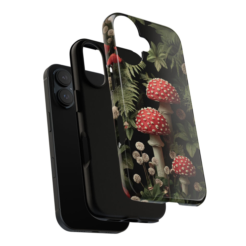 Mushrooms Woodland Design | Nature Lovers Cover, Botanical Phone Case for iPhone 17 16 15 Tough or Magsafe, Samsung, 482.3