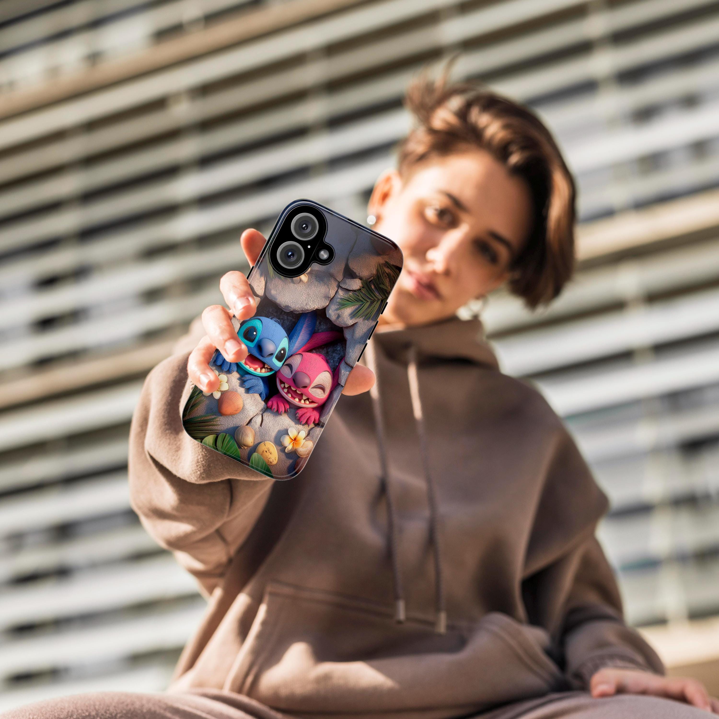 Cute Lilo & Stitch Phone Case Adorable Disney Cartoon Design, Stitch Angel Cover for iPhone and Android, Perfect for Stitch Fans, 442.53