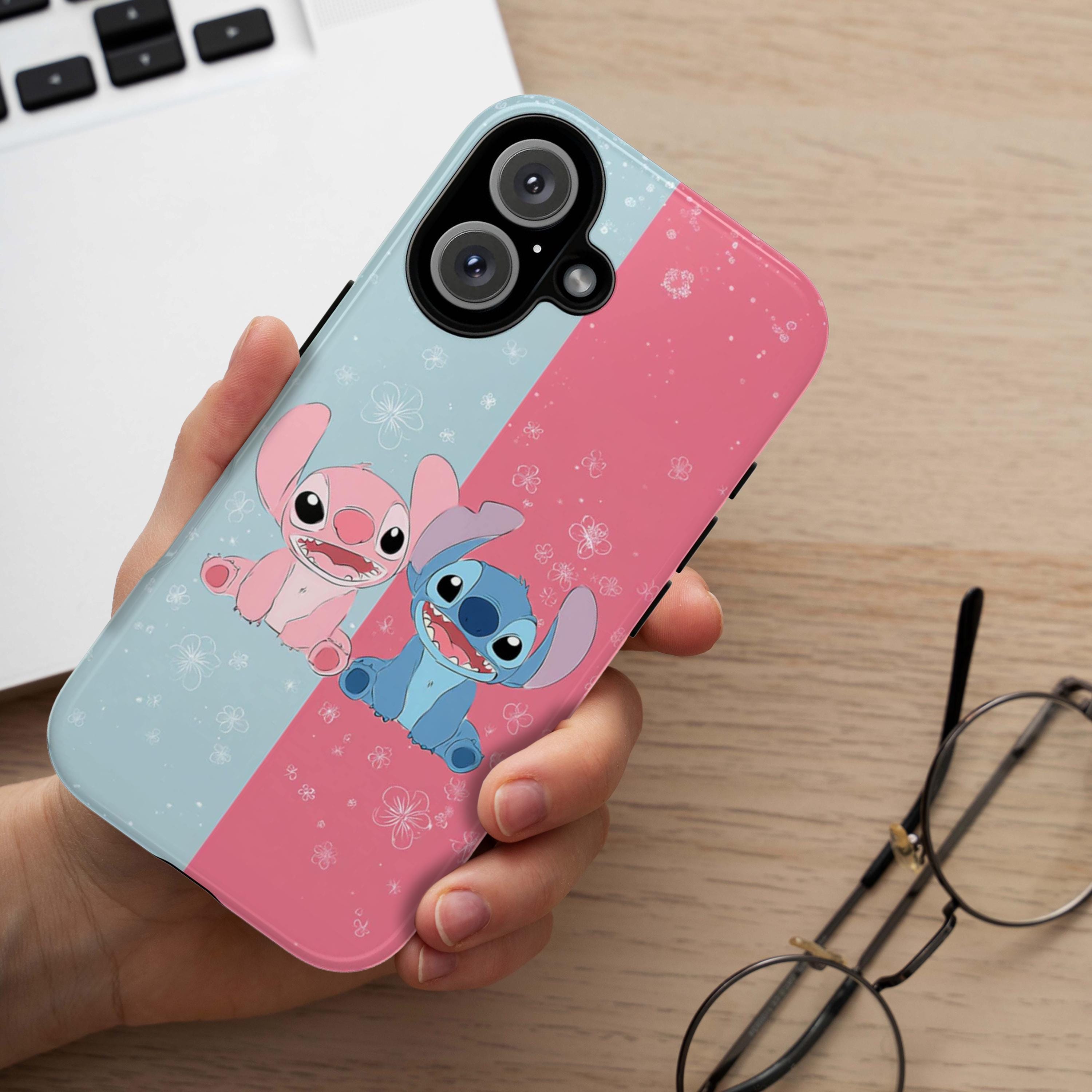 Cute Lilo & Stitch Phone Case with Adorable Disney Cartoon Design, Protective Cover for iPhone and Android, Perfect for Stitch Fans, 442.52