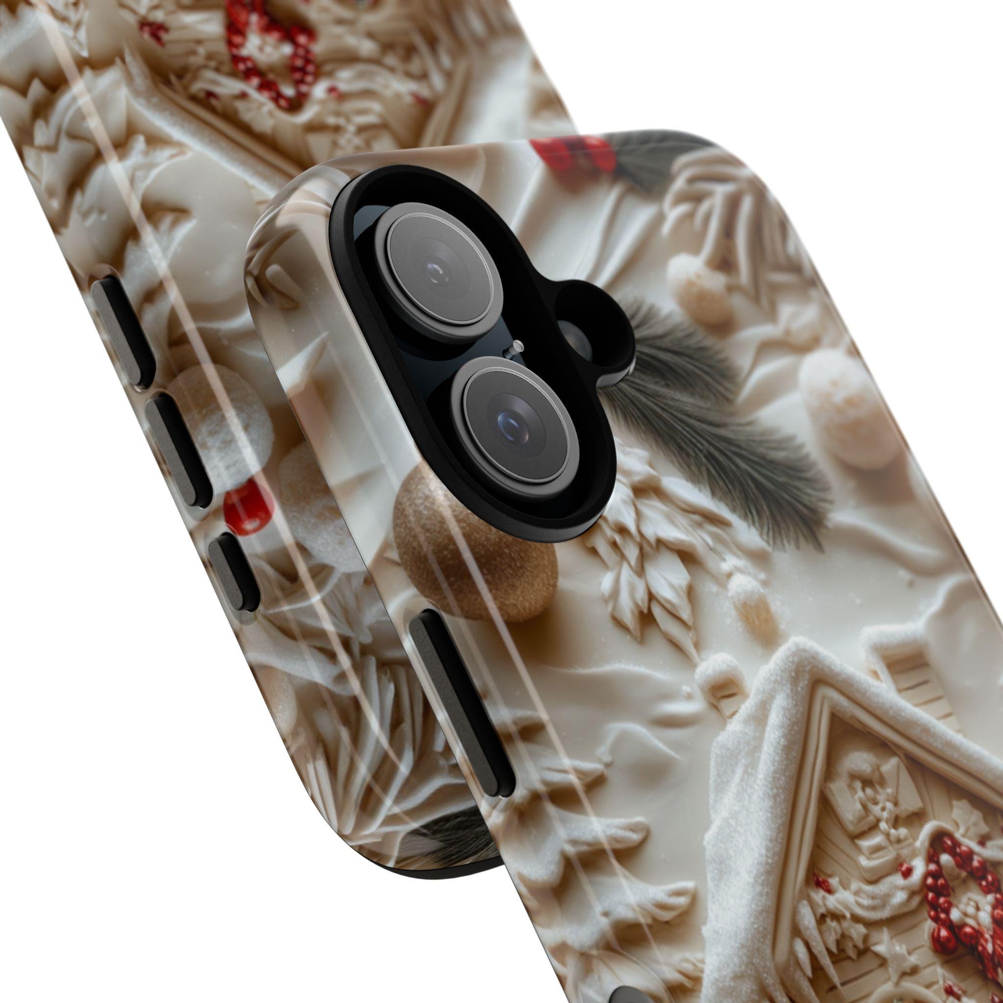 Winter Wonderland Phone Case, 3D Christmas House Holiday MagSafe for iPhone 16 15 14 13 12 Pro Max Plus, Samsung S24 Ultra, Pixel 8, 433.8