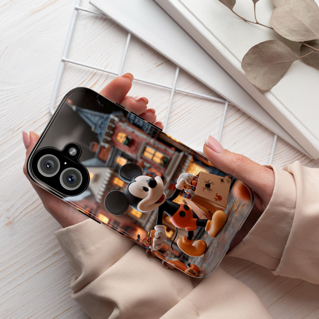 Mickey Mouse Halloween Phone Case | Trick or Treat Candy Design, Cute Spooky Disney Cover for iPhone 17 16 Tough or Magsafe, Samsung, 442.58