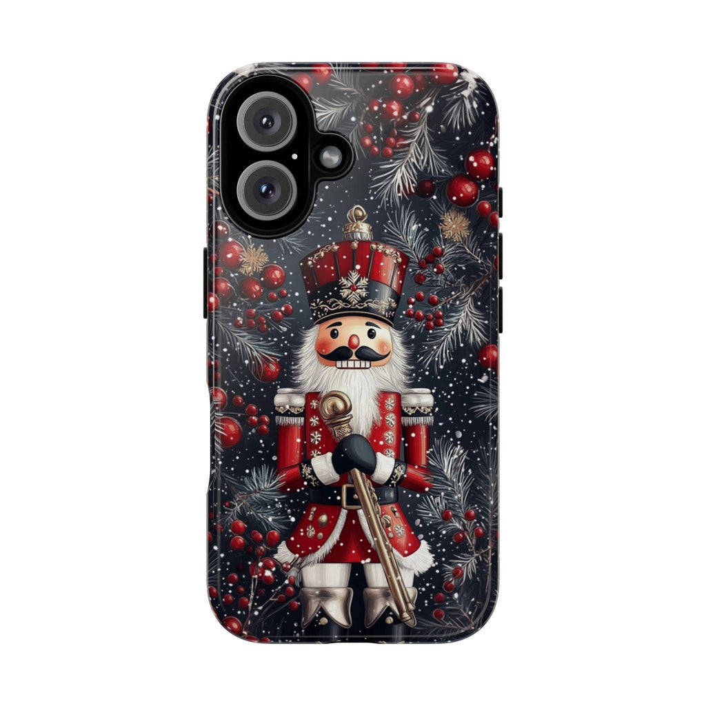 Holiday Nutcracker Christmas & Xmas Ornaments Phone Case, Festive Case for Nutcracker Lovers iPhone 16 15 14 13, Samsung S24, 431.13