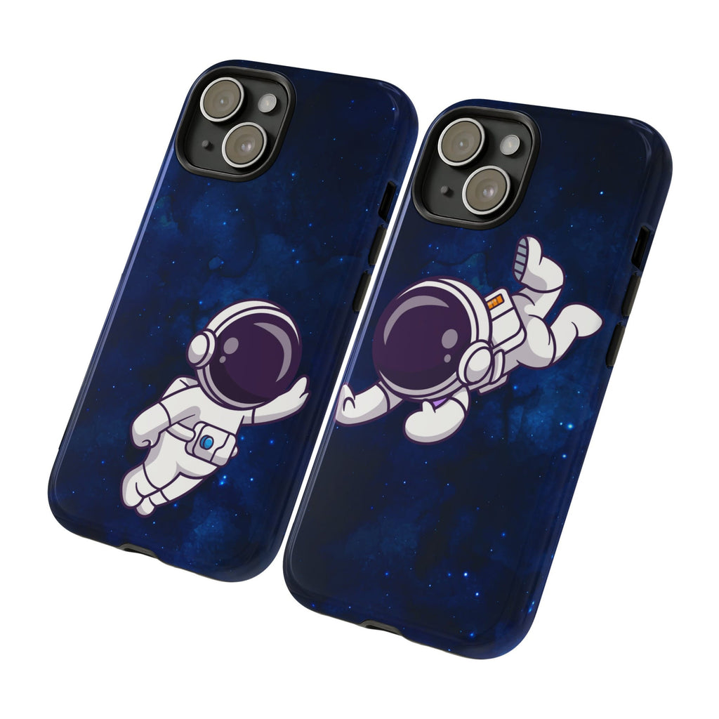 Astronaut Matching Phone Case for Couples, Spaceman Bride & Groom Cover, Galaxy Case for iPhone 16 15 14 13 12 11 XR Pro Max/Samsung Galaxy