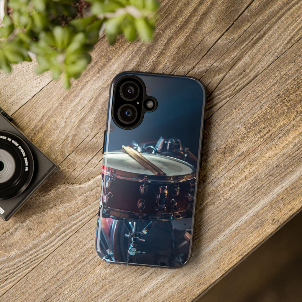 Music Lovers Phone Case, Drum Lover iPhone Case, Instruments Ethnic Drum Phone Cover for iPhone 13 15 14 13 Magsafe, Galaxy S25, 170.1