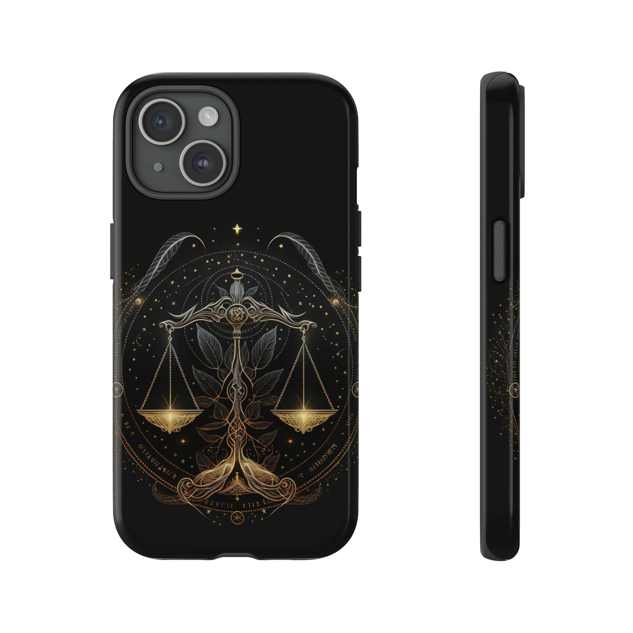 Horoscope Phone Case, Mystic Zodiac Cell Phone, Celestial Astrology Cover for iPhone 16 15 14 13 Pro Max Plus /Samsung Galaxy S25, JC310