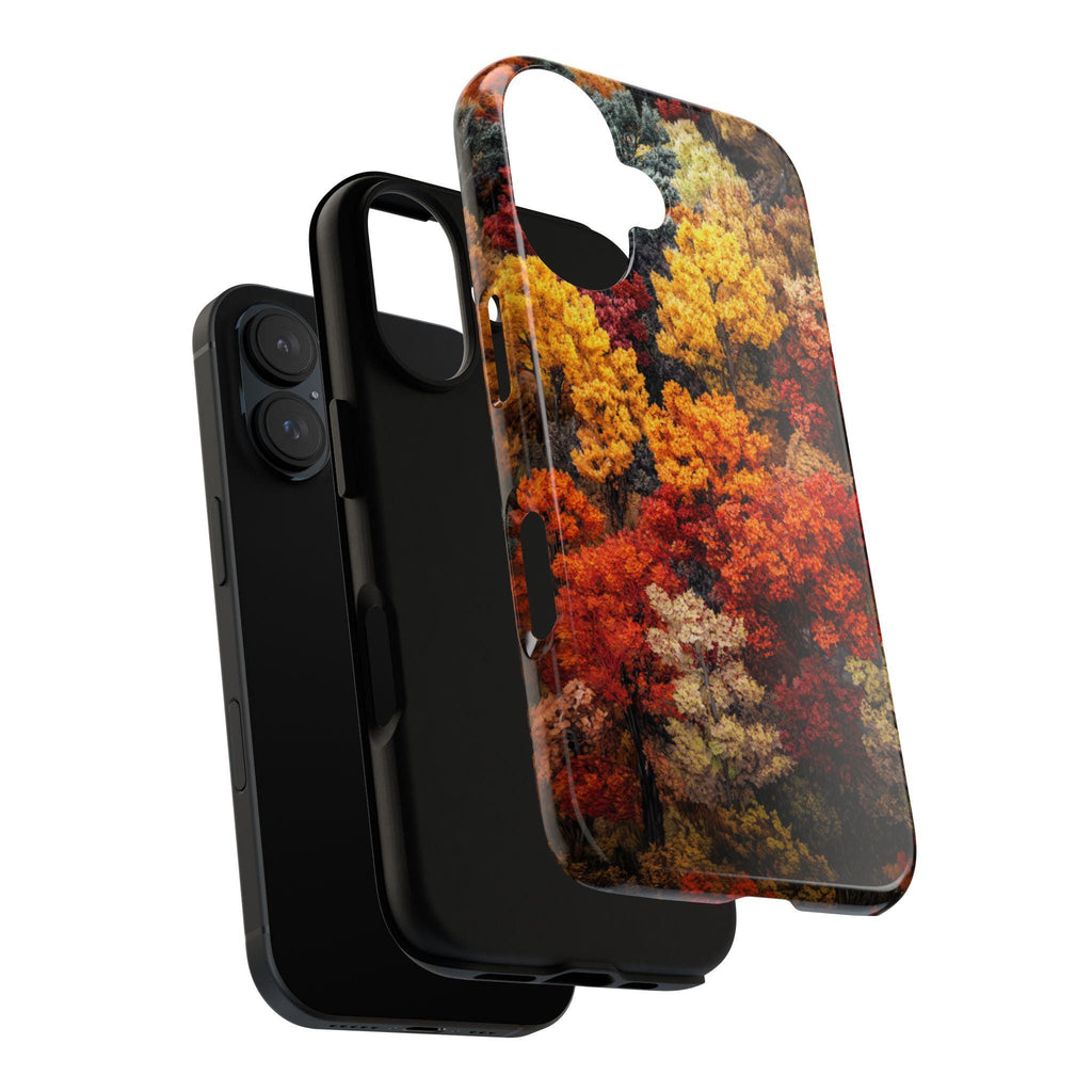 Colorful Forest Phone Case, Vibrant Trees Art Cover, Botanical Lover Gift Phone Case for iPhone 16 15 14 Magsafe, Samsung S25, 459.5