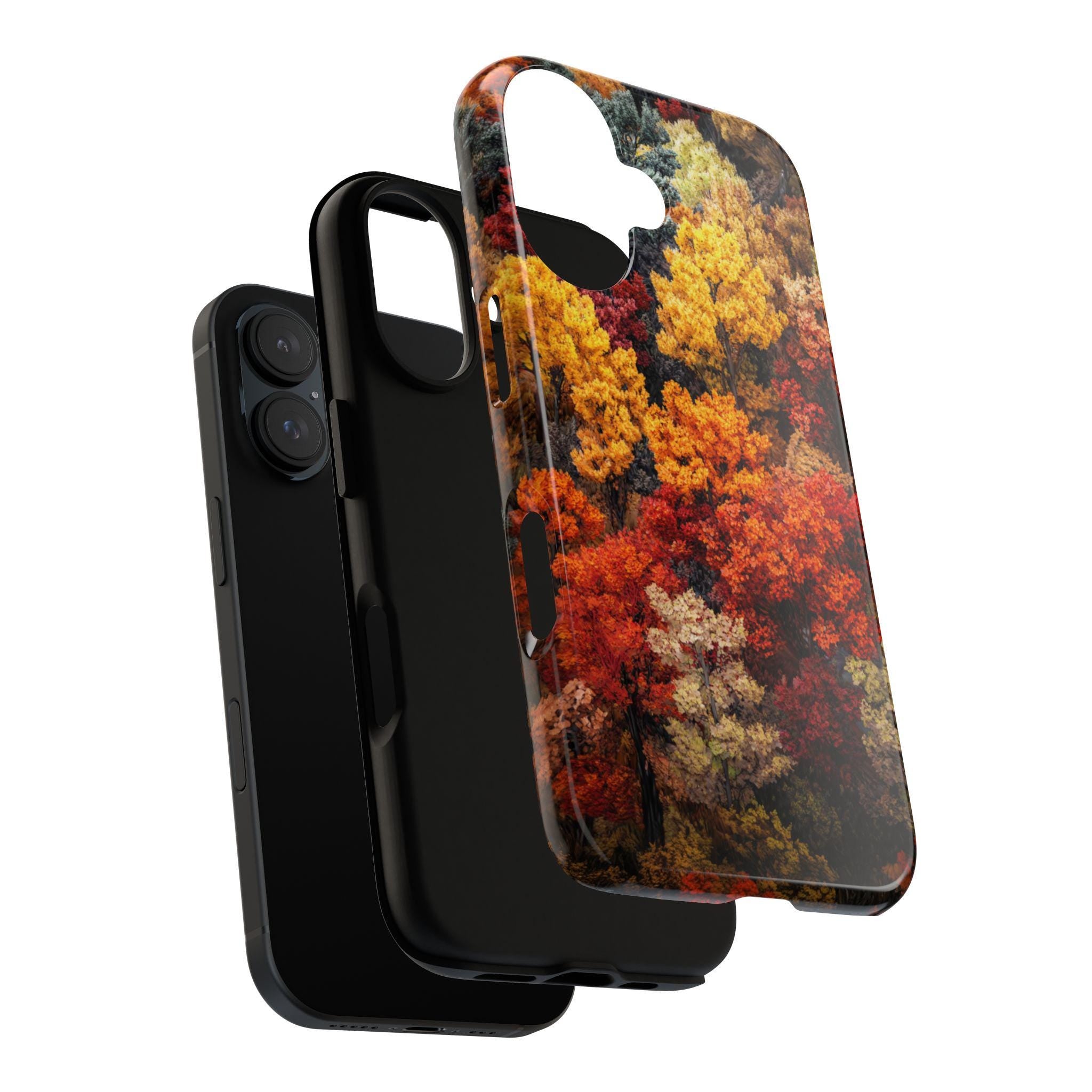 Colorful Forest Phone Case, Vibrant Trees Art Cover, Botanical Lover Gift Phone Case for iPhone 16 15 14 Magsafe, Samsung S25, 459.5