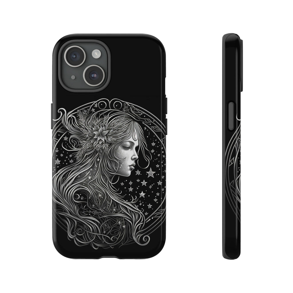 Horoscope Phone Case, Mystic Zodiac Cell Phone, Celestial Astrology Cover for iPhone 16 15 14 13 Pro Max Plus /Samsung Galaxy S25, JC310
