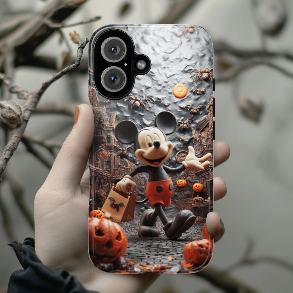 Disney Mickey Mouse Halloween City Phone Case, Moon & Bats Spooky Night Haunted Cover for iPhone 17 16 Tough or Magsafe, Samsung, 442.60