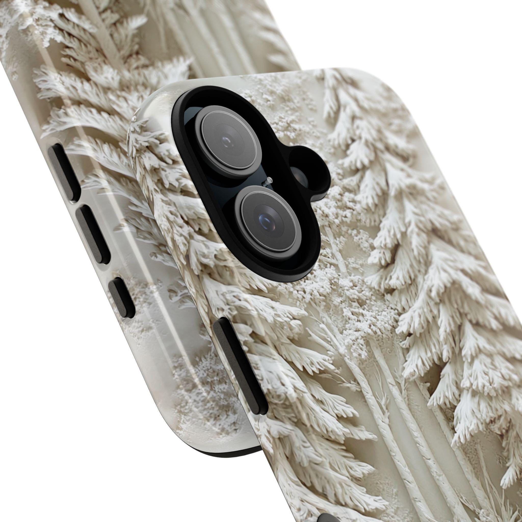 Winter Wonderland Rabbit Phone Case, 3D Snowy Forest MagSafe for iPhone 16 15 14 13 12 Pro Max Plus, Samsung S24 Ultra, Pixel 8, 433.10