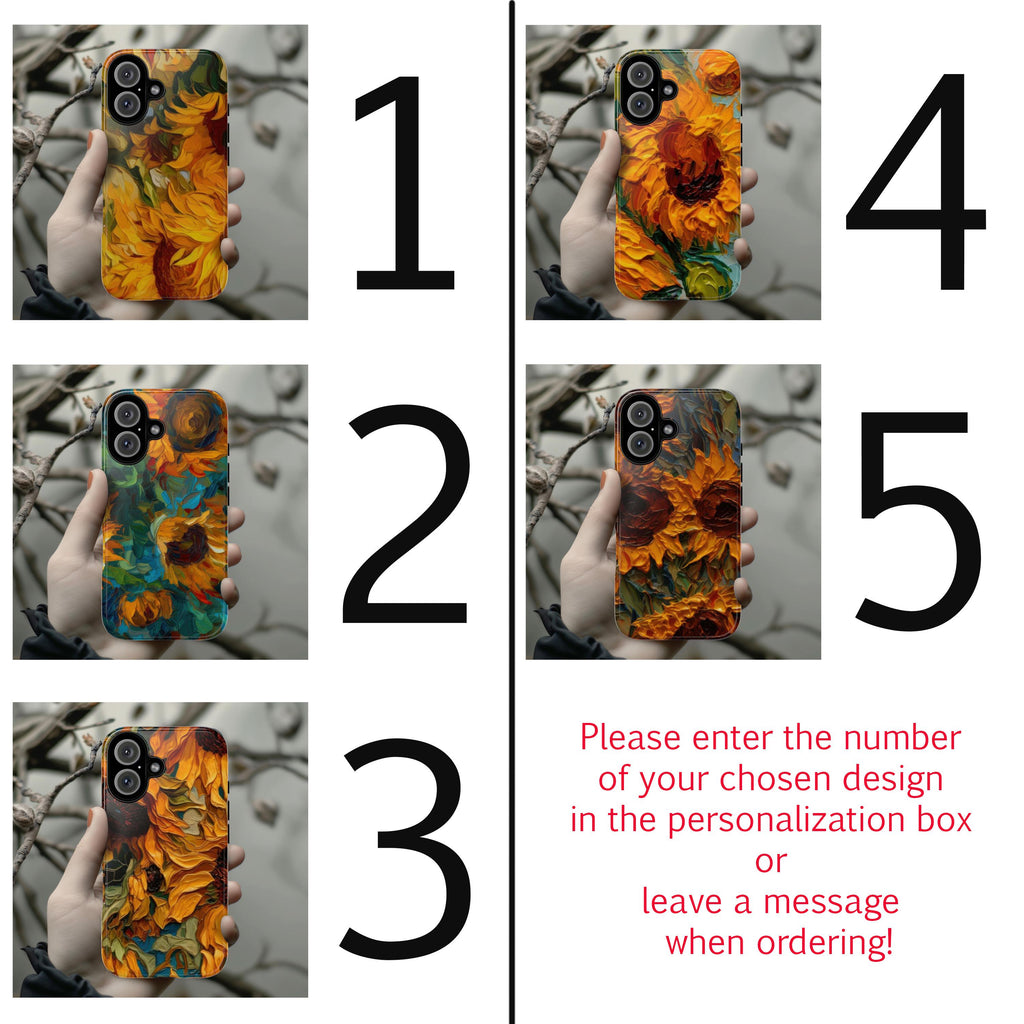 Van Gogh Sunflowers Phone Case, Floral Fine Art Cell Phone, Artistic Cover for iPhone 15 14 13 Magsafe Pro Max Plus, Samsung S25, 0056