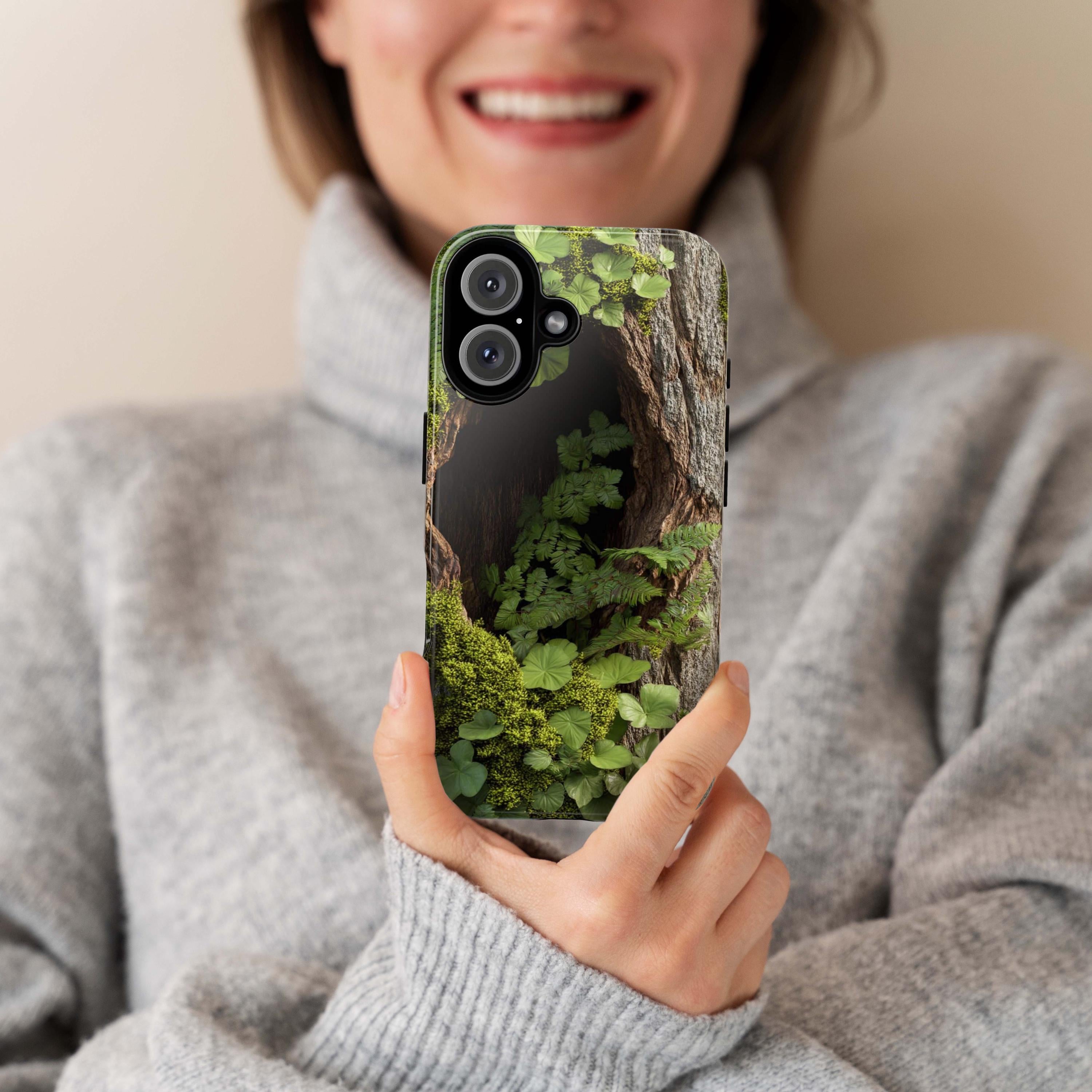 Life in Life Phone Case, Nature Forest Lover Phone Case, Fern Moss Ivy Phone Cover for iPhone 16 15 14 13 Pro Max Plus, Samsung S24, 460.2