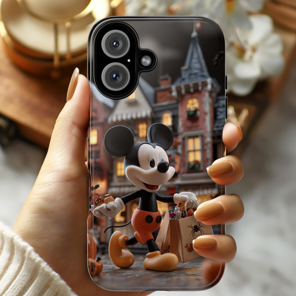 Mickey Mouse Halloween Phone Case | Trick or Treat Candy Design, Cute Spooky Disney Cover for iPhone 17 16 Tough or Magsafe, Samsung, 442.58
