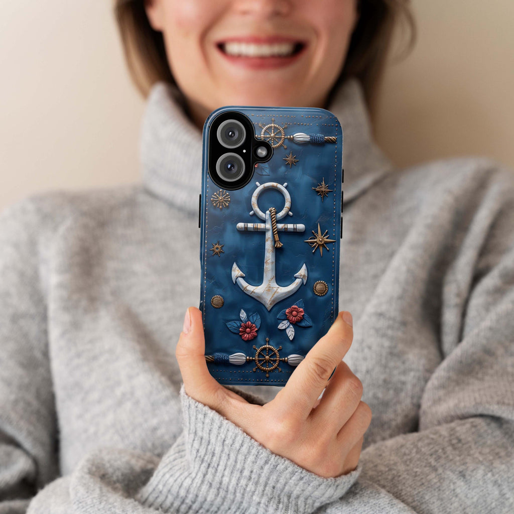 Navy Marine Corp MagSafe Phone Case, Navy Veteran Sailor Phone Case for iPhone 16 15 14 13 12 Pro Max Plus / Samsung S24, 451.1
