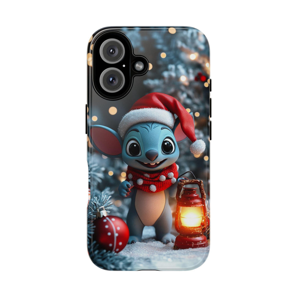 Chrismtas Stitch Lover 3D Phone Case, Cartoon Design Cover, Disney Fan Xmas Phone Case for iPhone 16 15 Magsafe, Samsung S24, 442.19