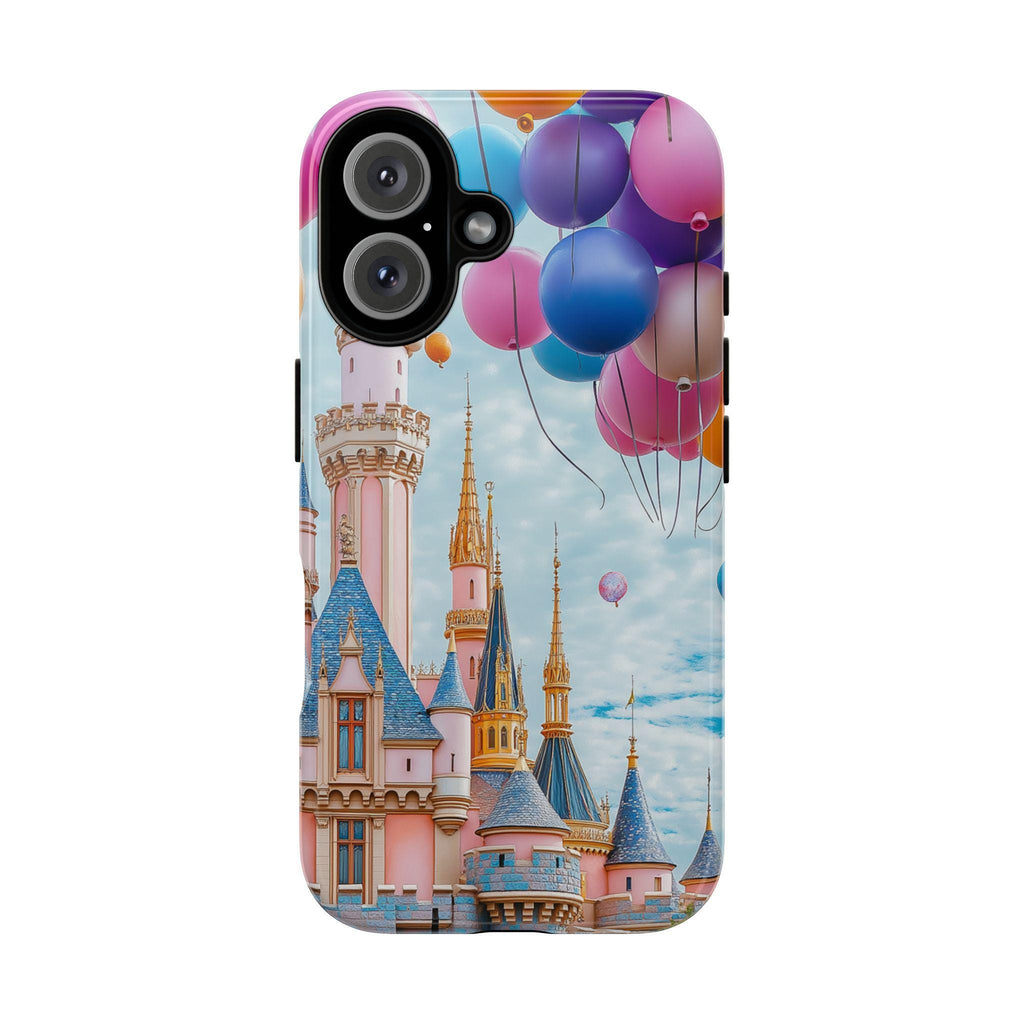 Disneyland & Ballons 3D Phone Case, Colorful Design Disneyland Lovers Case for iPhone 16 15 14 13 Pro Max Plus Magsafe, Samsung S24, 442.35