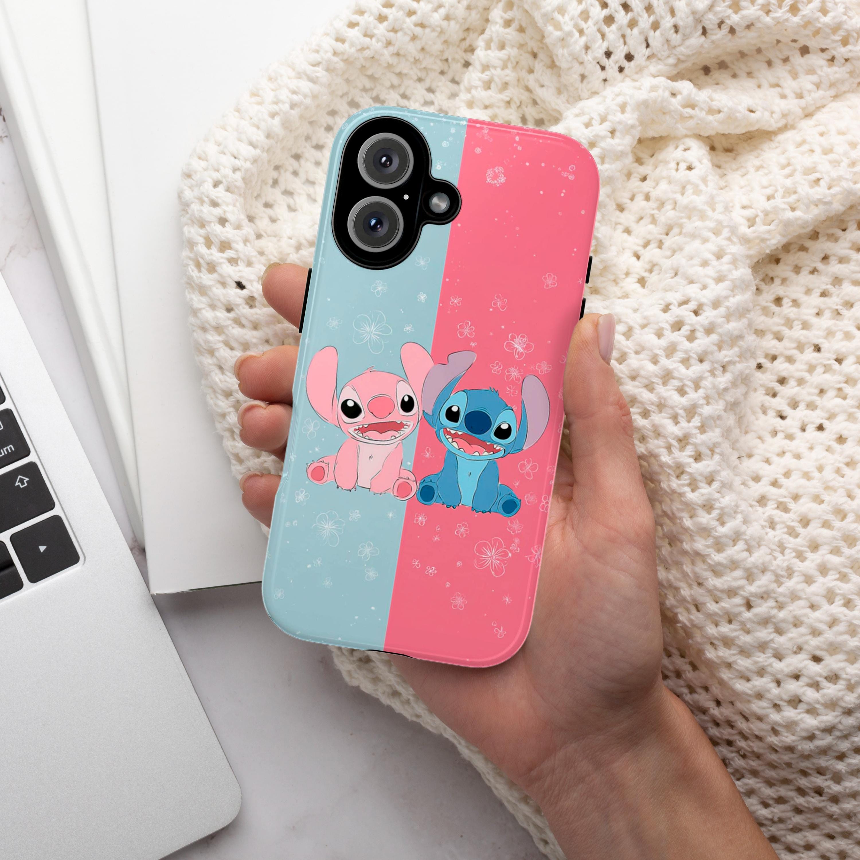 Cute Lilo & Stitch Phone Case with Adorable Disney Cartoon Design, Protective Cover for iPhone and Android, Perfect for Stitch Fans, 442.52
